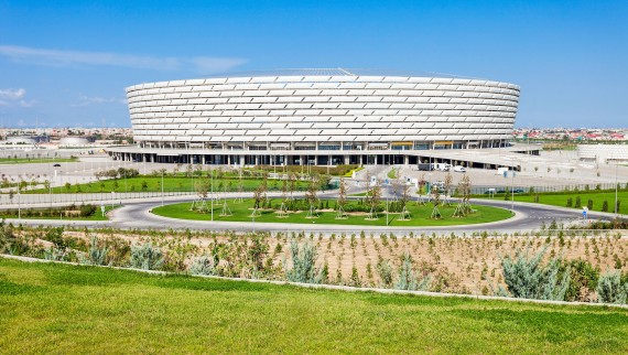Olimpijski stadion Baku, Baku, Azerbejdžan (© Andrey Khrobostov / Alamy Stock Photo)